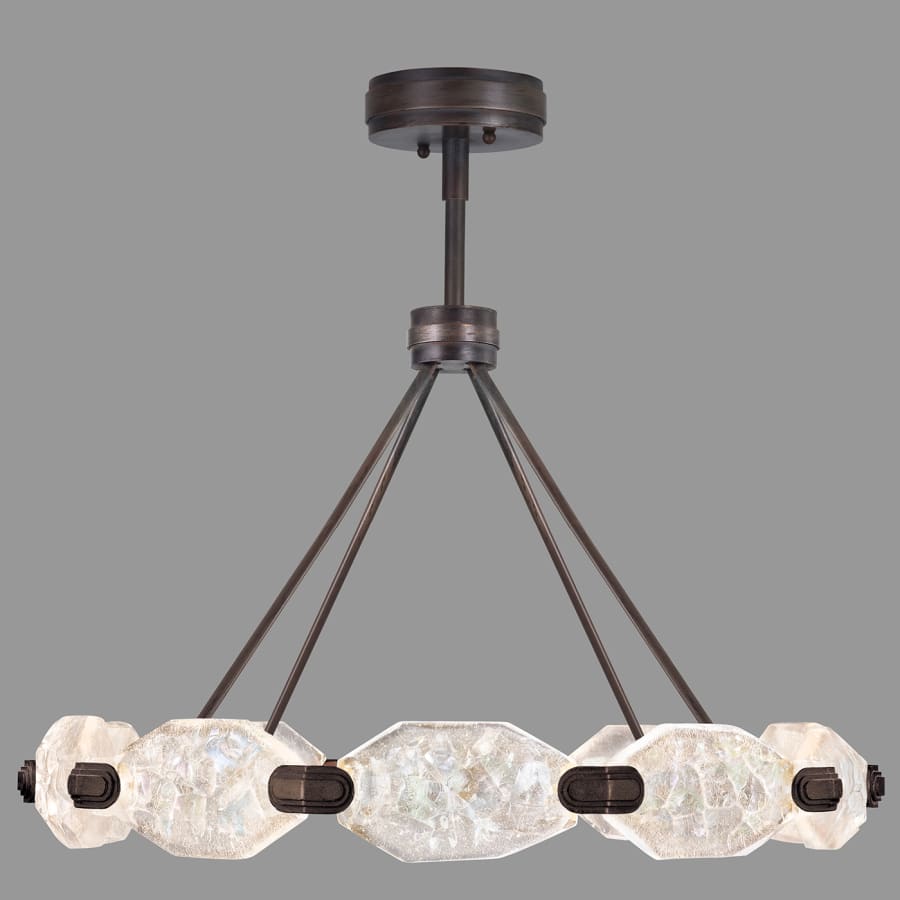 Fine Art Handcrafted Lighting Allison Paladino 20 Light LED Foyer Pendant with Quartz Shades