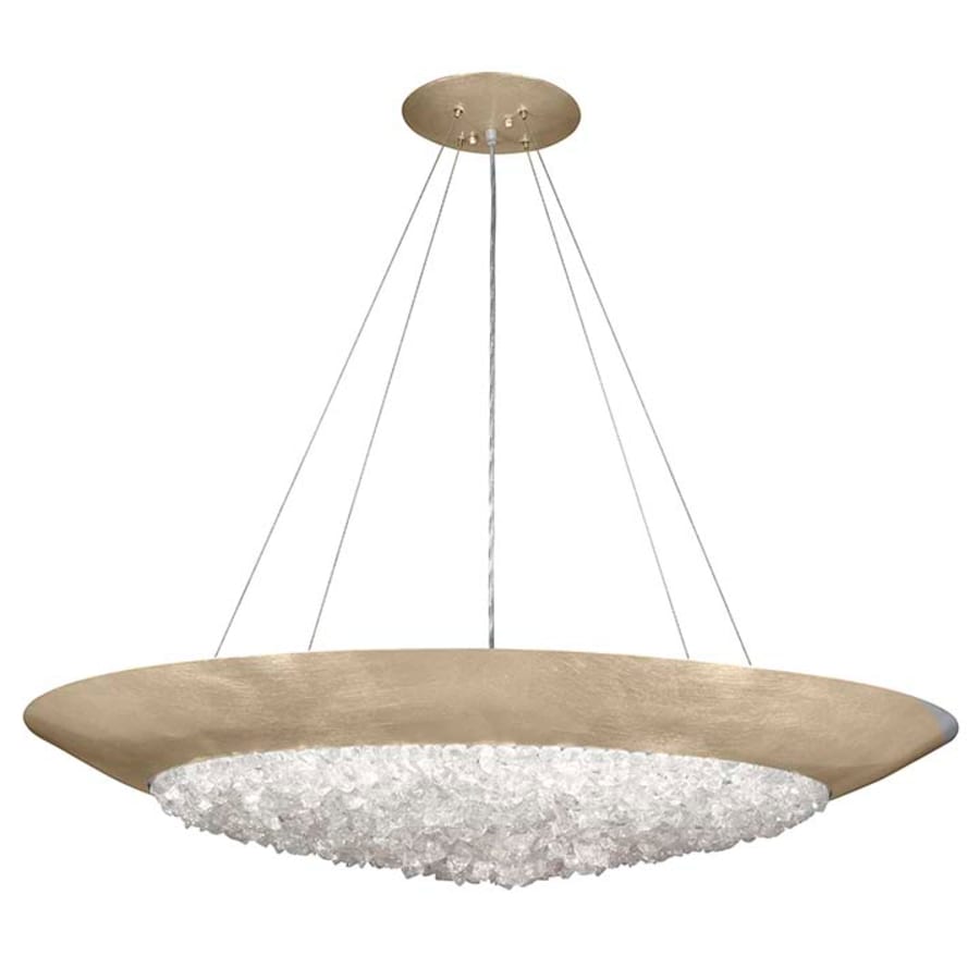 Fine Art Handcrafted Lighting Arctic Halo 3 Light 44" Wide Crystal Pendant