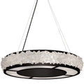 Fine Art Handcrafted Lighting Arctic Halo 12 Light 5" High Crystal Chandelier