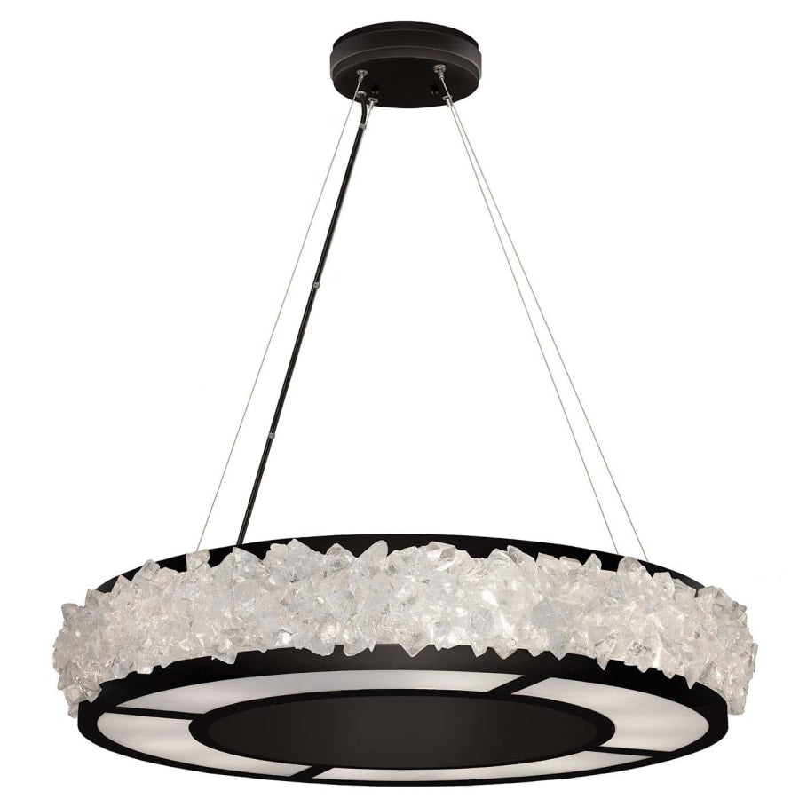 Fine Art Handcrafted Lighting Arctic Halo 12 Light 5" High Crystal Chandelier