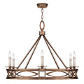 Fine Art Handcrafted Lighting Cienfuegos 6 Light 37-1/2" Wide Taper Candle Chandelier