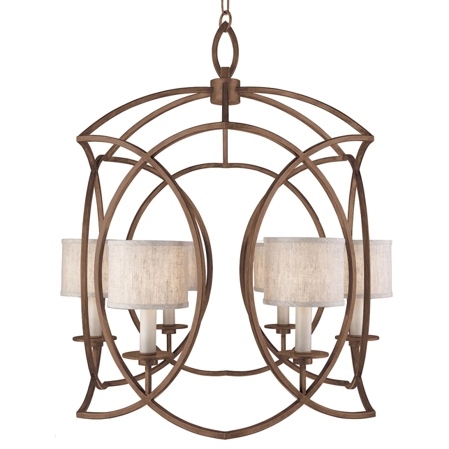 Fine Art Handcrafted Lighting Cienfuegos 6 Light 30-1/2" Wide Chandelier with Fabric Shades