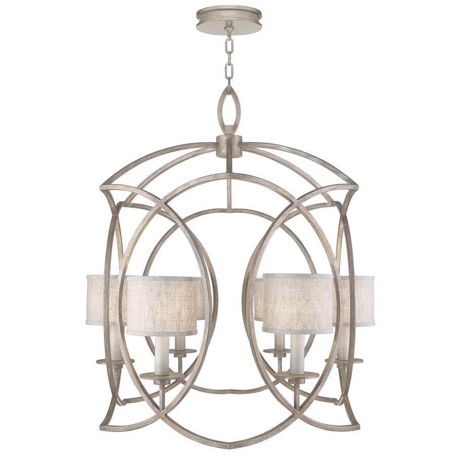 Fine Art Handcrafted Lighting Cienfuegos 6 Light 30-1/2" Wide Chandelier with Fabric Shades