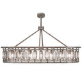 Fine Art Handcrafted Lighting Westminster 14 Light 52" Wide Crystal Linear Chandelier