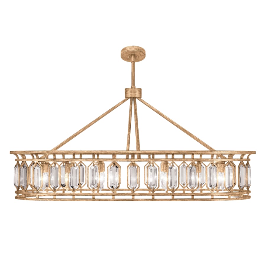 Fine Art Handcrafted Lighting Westminster 14 Light 52" Wide Crystal Linear Chandelier