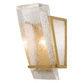 Fine Art Handcrafted Lighting Crownstone Single Light 13" Tall Wall Sconce with Linen Shade
