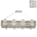 Fine Art Handcrafted Lighting Crownstone 16 Light 52" Wide Linear Chandelier with Metal Mesh Shade