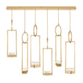 Fine Art Handcrafted Lighting Delphi 6 Light 48" Wide LED Linear Pendant