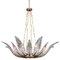 Fine Art Handcrafted Lighting Plume 8 Light 39" Wide Crystal Chandelier