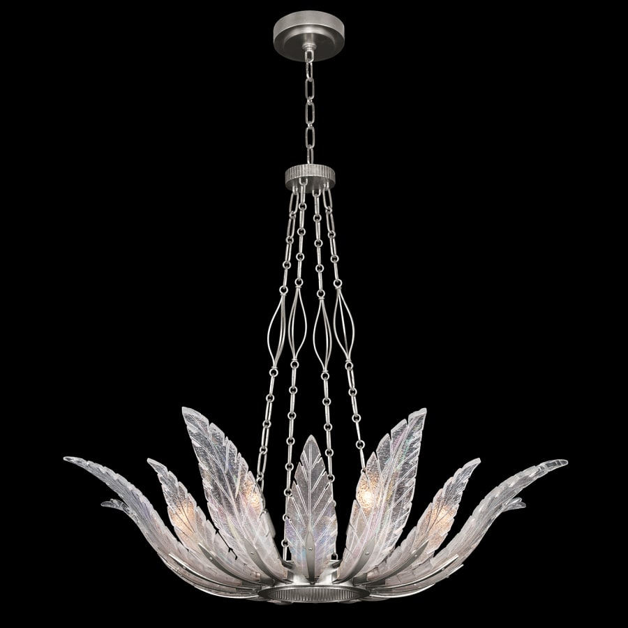 Fine Art Handcrafted Lighting Plume 8 Light 39" Wide Crystal Chandelier