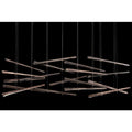Fine Art Handcrafted Lighting Elevate 8 Light 62" Wide LED Abstract Multi Light Pendant
