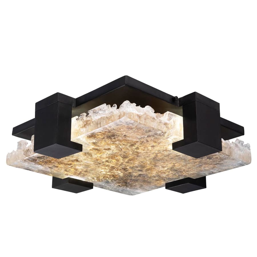 Fine Art Handcrafted Lighting Terra 17" Wide LED Flush Mount Square Ceiling Fixture