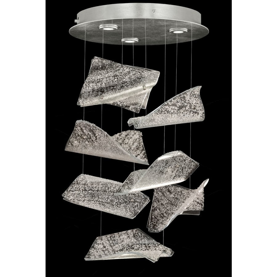 Fine Art Handcrafted Lighting Elevate 3 Light 23" Wide LED Abstract Multi Light Pendant