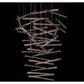 Fine Art Handcrafted Lighting Elevate 8 Light 34" Wide LED Abstract Multi Light Pendant