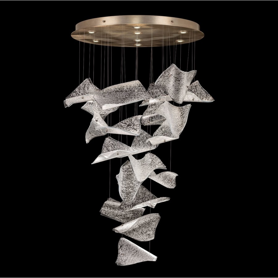 Fine Art Handcrafted Lighting Elevate 8 Light 38" Wide LED Abstract Multi Light Pendant