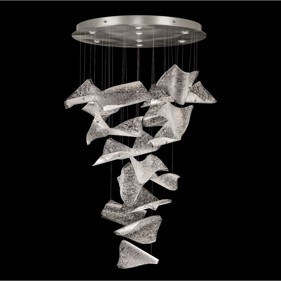 Fine Art Handcrafted Lighting Elevate 8 Light 38" Wide LED Abstract Multi Light Pendant