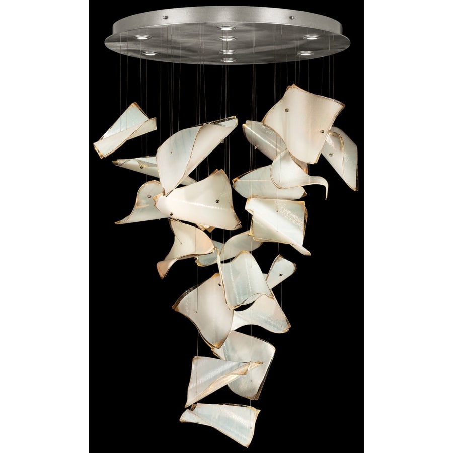 Fine Art Handcrafted Lighting Elevate 8 Light 38" Wide LED Abstract Multi Light Pendant