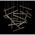 Fine Art Handcrafted Lighting Elevate 8 Light 34" Wide LED Abstract Multi Light Pendant
