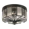 Fine Art Handcrafted Lighting Bristol 4 Light 22" Wide Flush Mount Drum Outdoor Ceiling Fixture