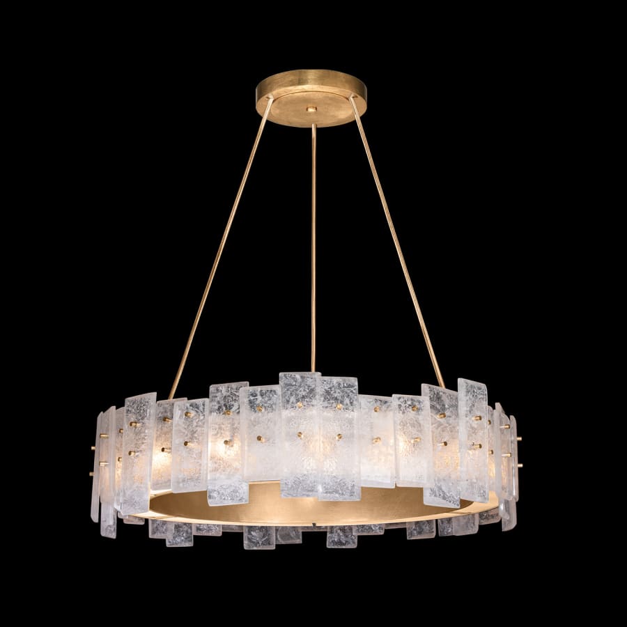 Fine Art Handcrafted Lighting Lunea 15 Light 33" Wide Crystal Drum Chandelier