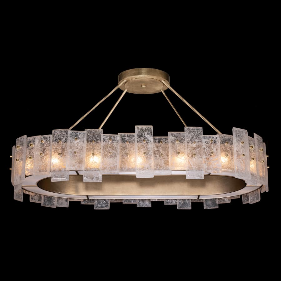 Fine Art Handcrafted Lighting Lunea 16 Light 44" Wide Crystal Linear Chandelier