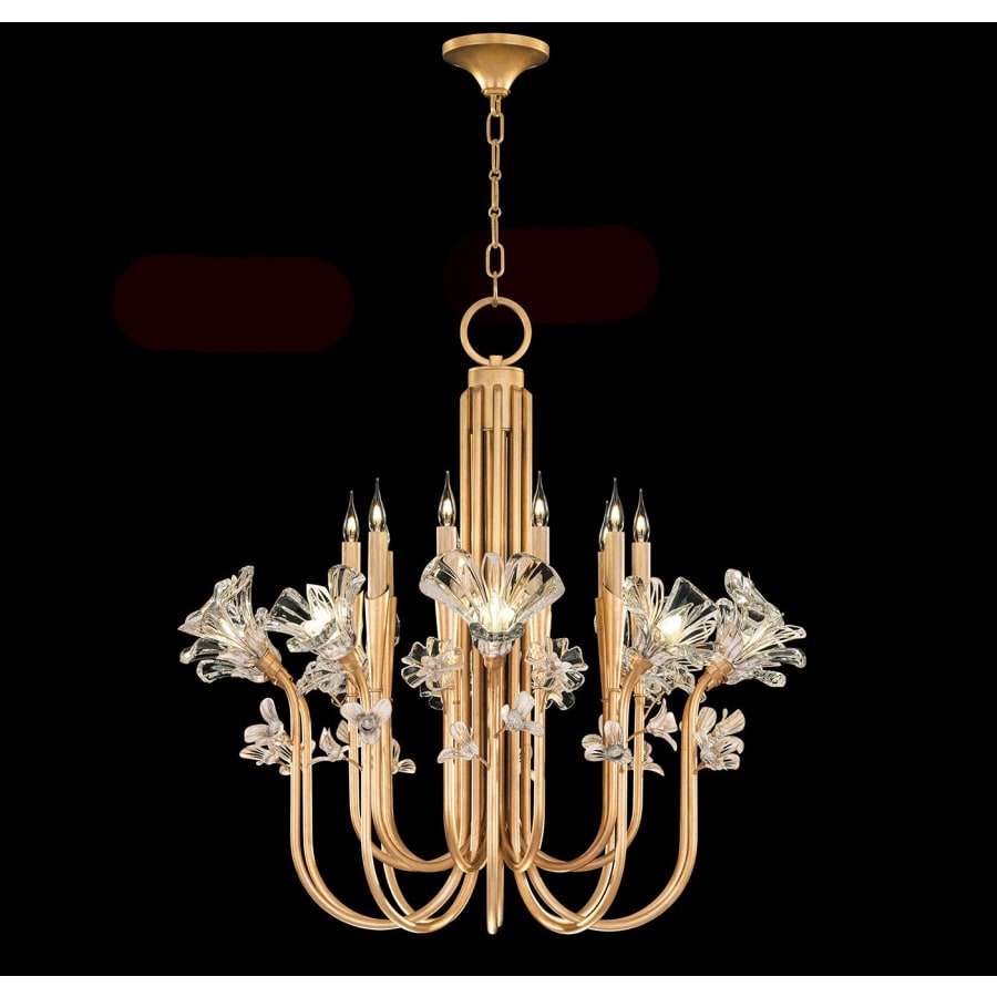 Fine Art Handcrafted Lighting Azu 20 Light 36" Wide Crystal Abstract Chandelier