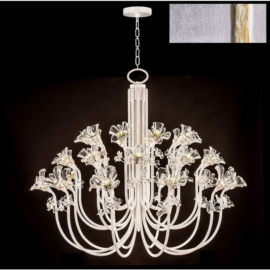 Fine Art Handcrafted Lighting Azu 30 Light 57" Wide Crystal Abstract Chandelier