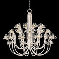 Fine Art Handcrafted Lighting Azu 30 Light 57" Wide Crystal Abstract Chandelier