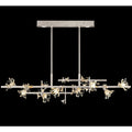 Fine Art Handcrafted Lighting Azu 10 Light 65" Wide Crystal Linear Pendant