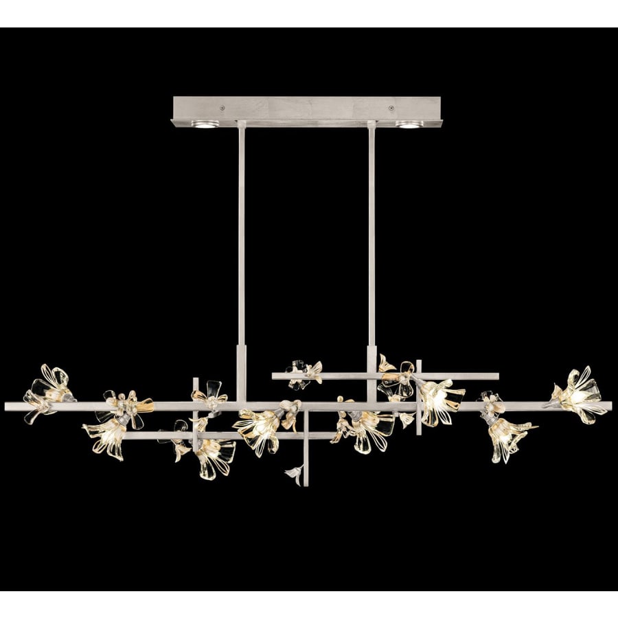 Fine Art Handcrafted Lighting Azu 10 Light 65" Wide Crystal Linear Pendant