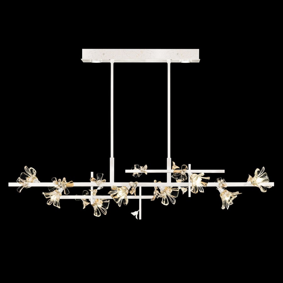 Fine Art Handcrafted Lighting Azu 10 Light 65" Wide Crystal Linear Pendant