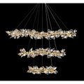 Fine Art Handcrafted Lighting Foret 35 Light 71" Wide Crystal Ring Chandelier