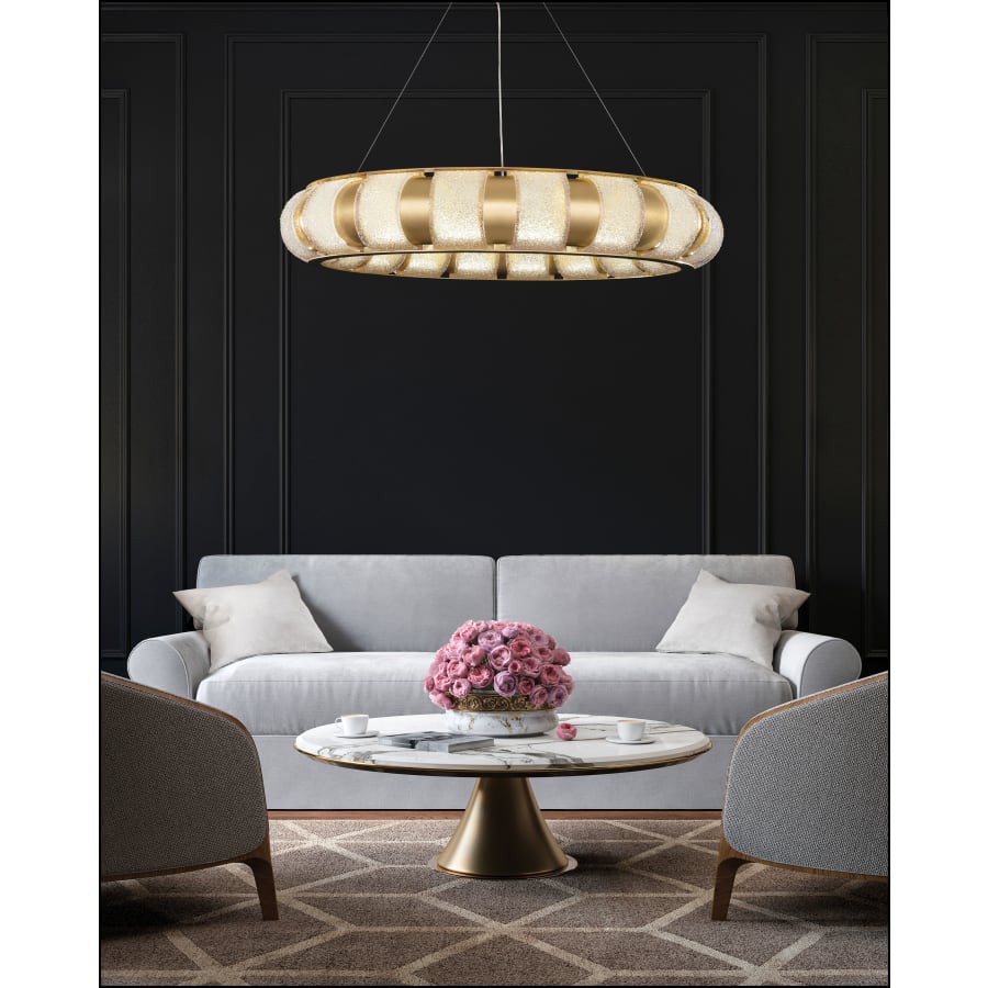 Fine Art Handcrafted Lighting Bond 45" Wide LED Ring Chandelier