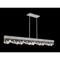 Fine Art Handcrafted Lighting Strata 55" Wide LED Crystal Linear Pendant