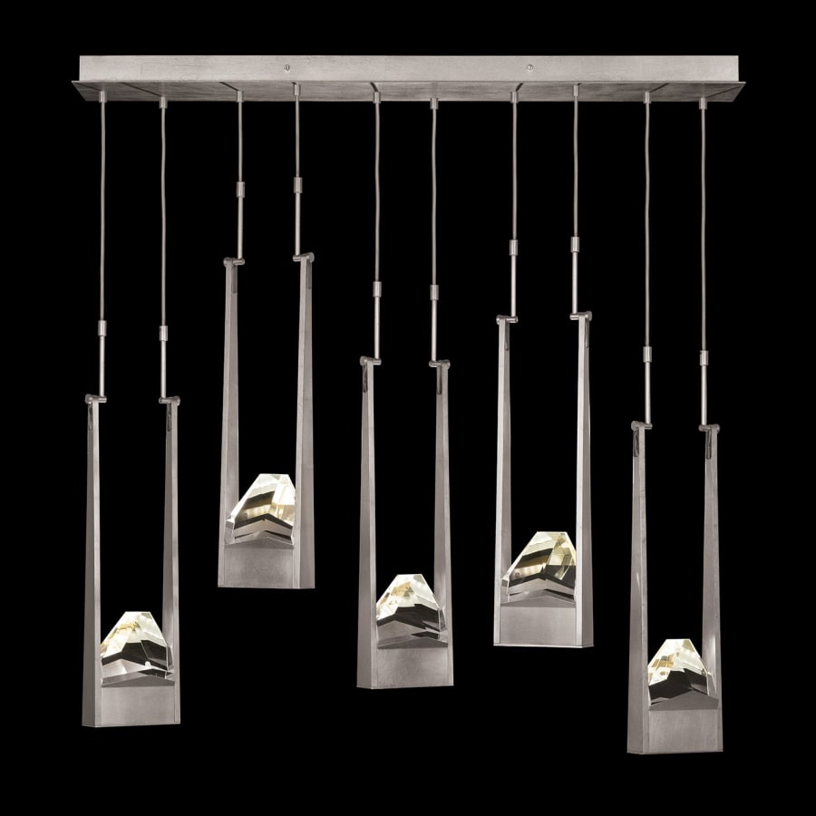 Fine Art Handcrafted Lighting Strata 50" Wide LED Abstract Multi Light Pendant