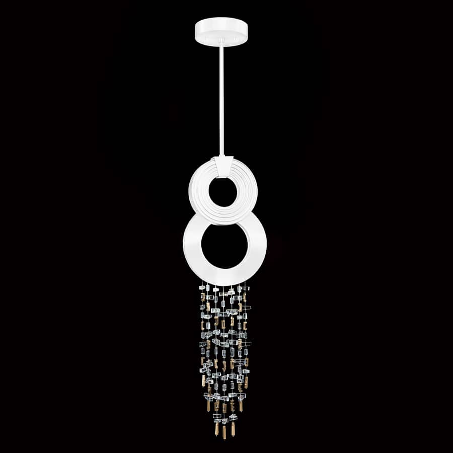 Fine Art Handcrafted Lighting Capri 11" Wide LED Crystal Mini Pendant