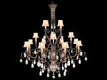 Fine Art Handcrafted Lighting 16-Light A Midsummer Nights Dream Chandelier Gold Brown Crystal