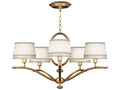 Fine Art Handcrafted Lighting Allegretto 5-Light Gold Drum Chandelier