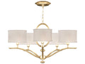 Fine Art Handcrafted Lighting 5-Light Allegretto Drum Chandelier in Gold Leaf