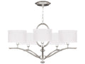 Fine Art Handcrafted Lighting 5-Light Allegretto Chandelier in Silver Leaf