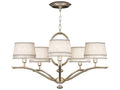 Fine Art Handcrafted Lighting 5-Light Allegretto Empire Chandelier in Platinized Silver Leaf