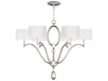 Fine Art Handcrafted Lighting Allegretto 6-Light Drum Chandelier in Silver Leaf