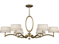 Fine Art Handcrafted Lighting Allegretto 6-Light Chandelier in Burnished Gold Leaf