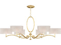 Fine Art Handcrafted Lighting 6-Light Allegretto Drum Chandelier in Gold Leaf