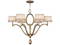 Fine Art Handcrafted Lighting Allegretto 6-Light Chandelier in Burnished Gold Leaf