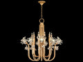 Fine Art Handcrafted Lighting Azu 20-Light Gold Crystal Candelabra Chandelier