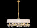 Fine Art Handcrafted Lighting Azu 10-Light Crystal Chandelier in Gold Leaf and Champagne