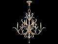 Fine Art Handcrafted Lighting 10-Light Beveled Arcs Chandelier in Silver with Crystal