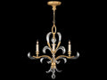 Fine Art Handcrafted Lighting 4-Light Beveled Arcs Chandelier in Gold Leaf