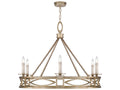 Fine Art Handcrafted Lighting Cienfuegos 6-Light Candelabra Chandelier in Varicolored Gold